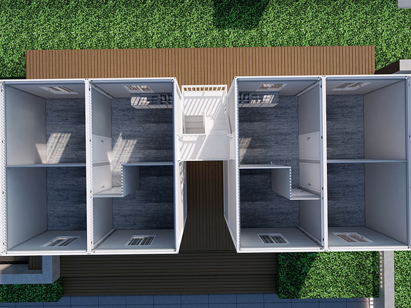 Estancia en una granja de 8 contenedores con 12 habitaciones