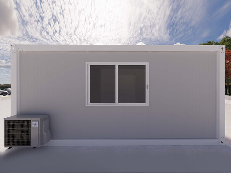 Casa contenedor de 54 m² con cocina y baño.