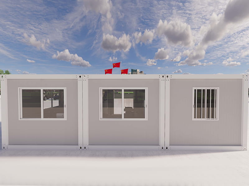 Casa contenedor de 54 m² con cocina y baño.
