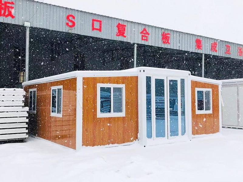 Casa contenedor expandible para áreas nevadas